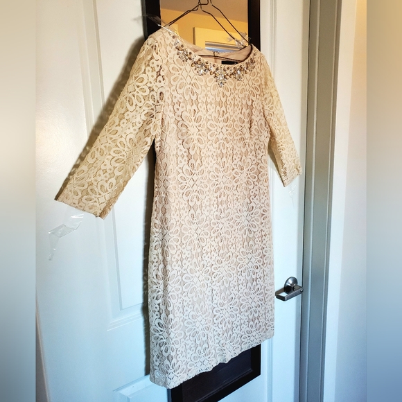 Lacey Beige Dress - Picture 2 of 2